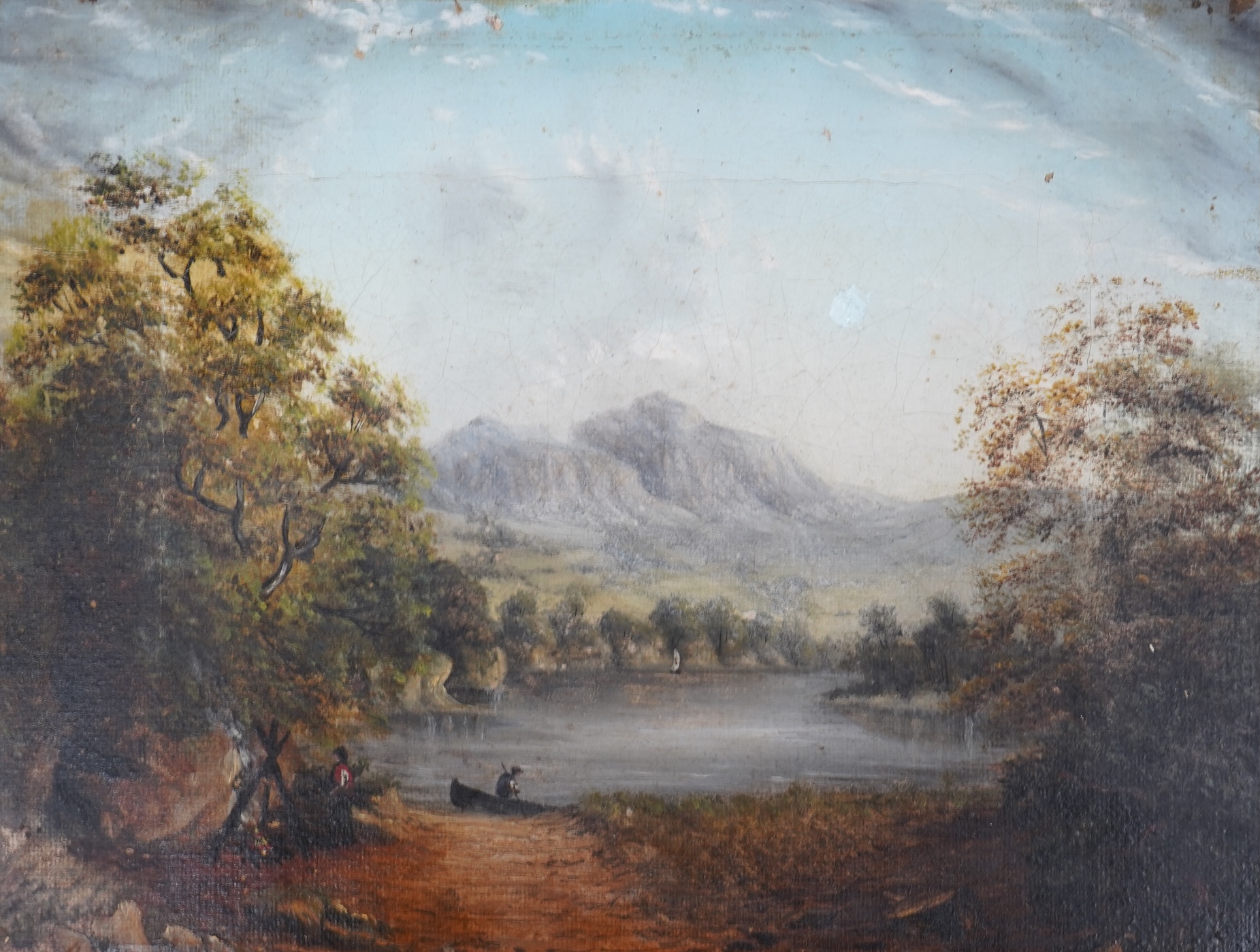 Eliza Jeffery (19th. C), pair of small landscapes, each inscribed and dated verso, oils on canvas, unframed, each 15 x 20cm